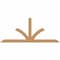 Ekena Millwork Richland Timber Gable Bracket, Western Red Cedar, 108"W x 45"H x 3 1/2"D x 5 1/2"F, 10/12 Pitch GBW108X45X0406RIC00SWR - alternate 1